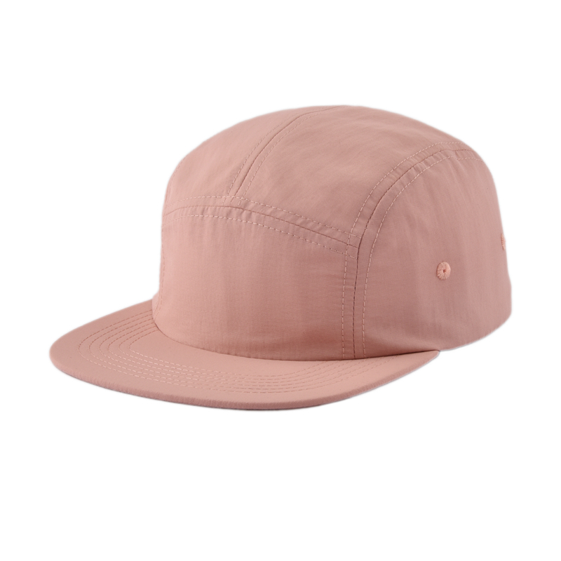 Hip Hop Hut benutzerdefinierte Logo 3D Stickerei Custom Logo Neues Design Unstrukturiertes Low -Profil -Camp Blank Blind Nylon 5 Panel Hut