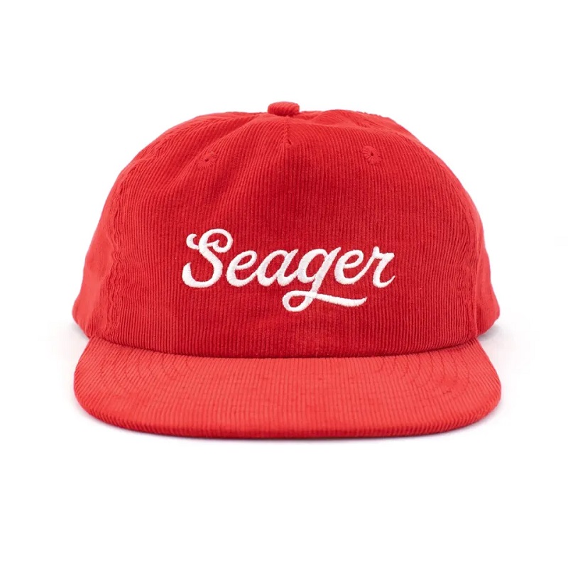 OEM Custom Logo Cord Hüte anpassen Vintage 5 Panel unstrukturierte Snapback Kappen
